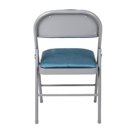 FURDINI FAIR FOLDING CHAIR VELVET BLUE