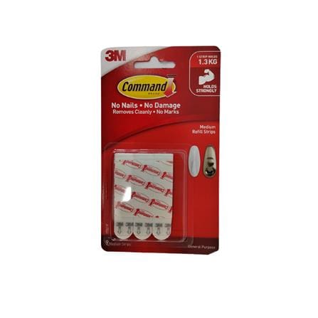 COMMAND SMALL REFILL STRIPS 17024CLR