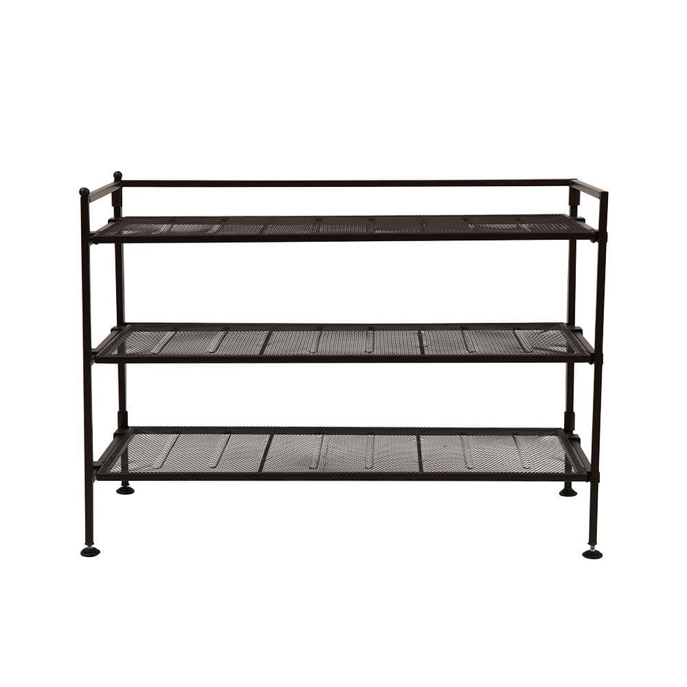 3 TIER SHOE RACK STACKO SHE15909 BROWN 67.3X30.9X48.5CM