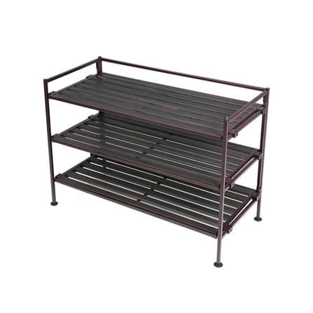 3 TIER SHOE RACK STACKO SHE15895 BROWN