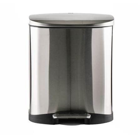 ROUND DUSTBIN PEDAL ACCO EK9366MT 20L SILVER