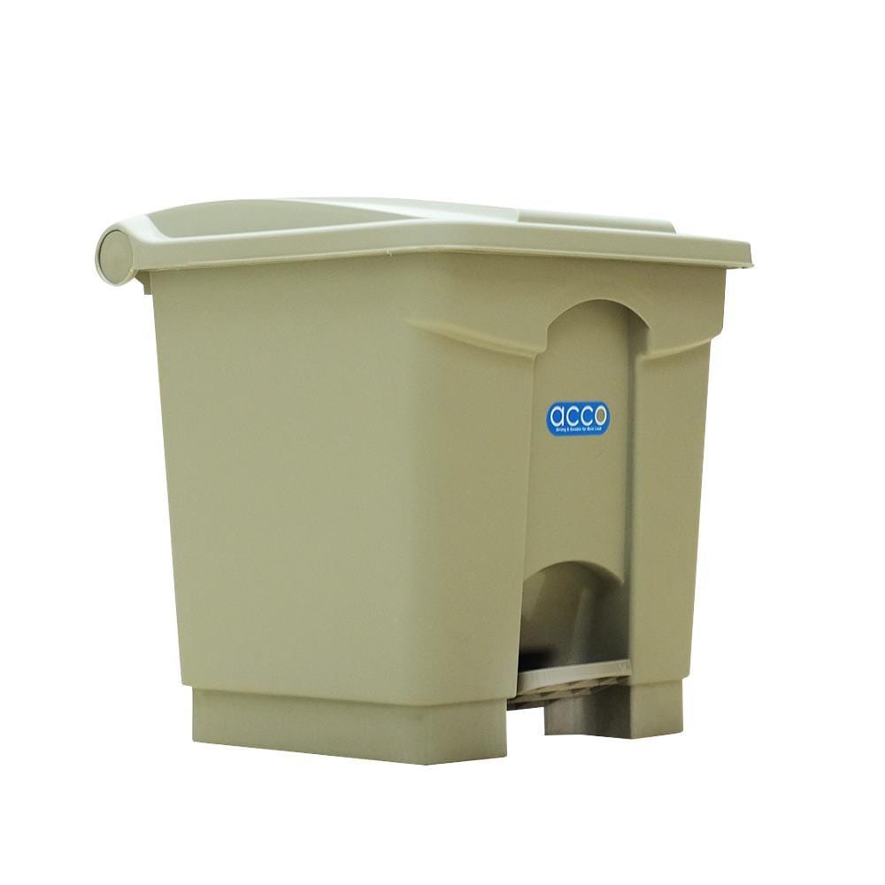 SQUARE DUSTBIN PEDAL ACCO V018051 30L GREY
