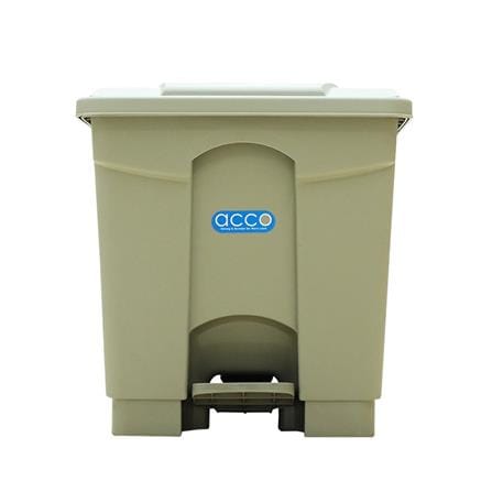 SQUARE DUSTBIN PEDAL ACCO V018051 30L GREY