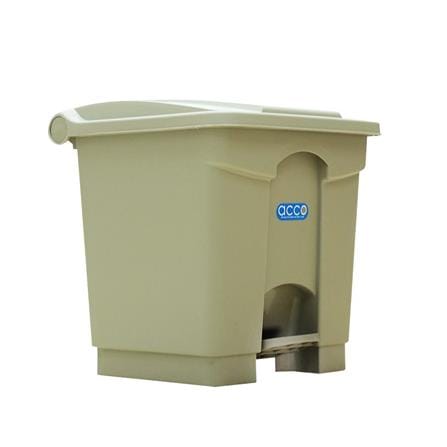 SQUARE DUSTBIN PEDAL ACCO V018051 30L GREY