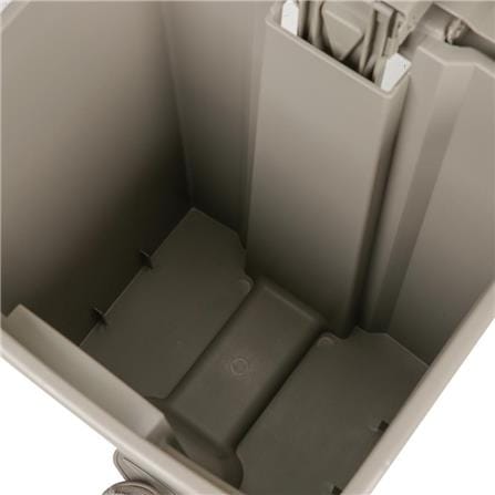 SQUARE DUSTBIN PEDAL ACCO V018051 45L GREY