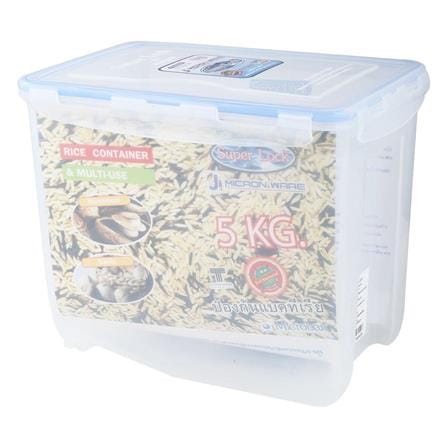 RICE STORAGE 5KG +MEASURING CUP SUPER LOCK 6042