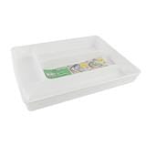 4-COMPARTMENT SILVERWARE TRAY KEYWAY ZS-1227 WHITE