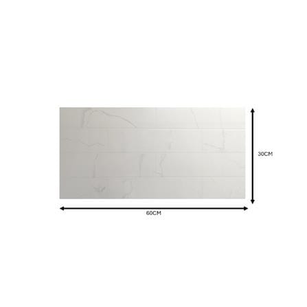 CITIGRESS WALLTILE 30X60CM CARRARA WHITE BRICK 1.44M2