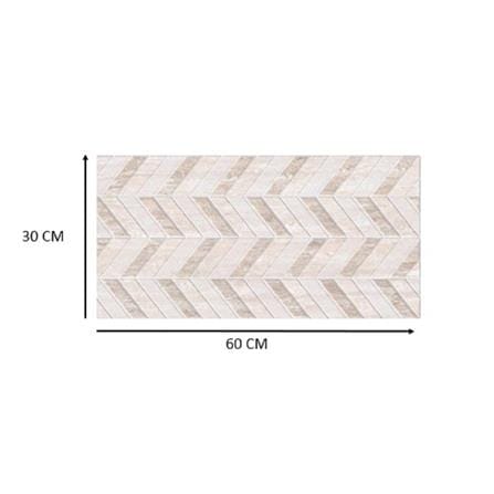 GUOCERA WALLTILE 30x60 ROMANO DECOR BROWN 1.44M2
