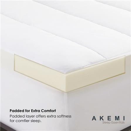 AKEMI WATERPROOF MATTRESS PROTECTOR SLEEP ESSENTIAL KING WHITE