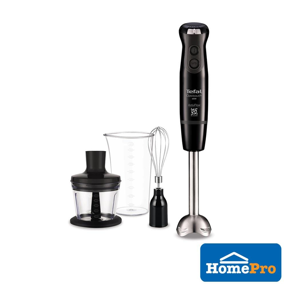 TEFAL HAND BLENDER HB8338 600WATT 3 ATTACHMENT 16 SPEED+TURBO