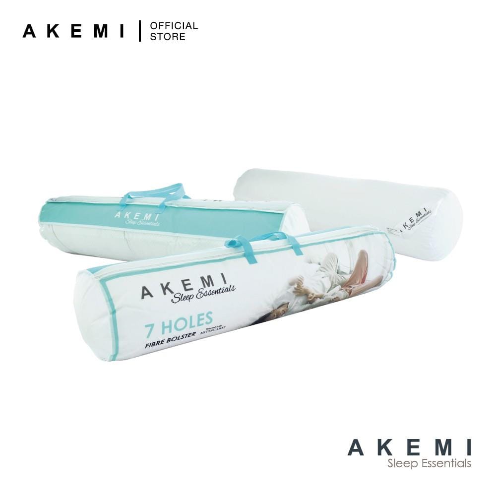 AKEMI BOLSTER 7 HOLES SLEEP ESSENTIALS WHITE