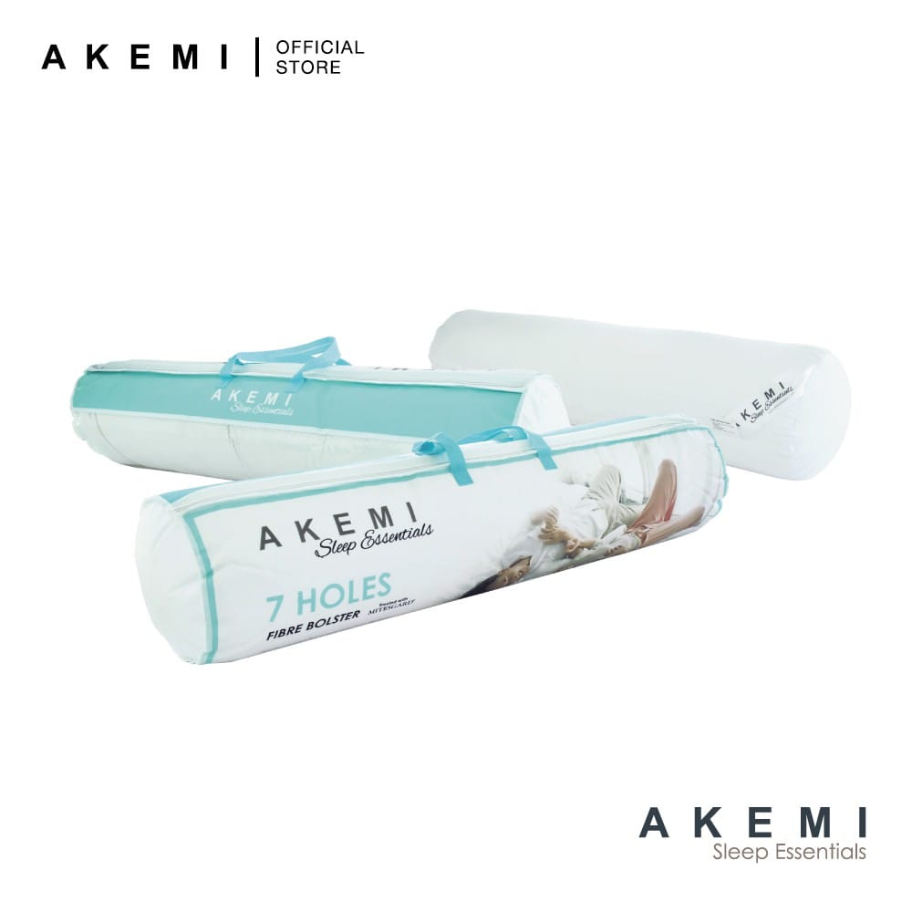 AKEMI BOLSTER 7 HOLES SLEEP ESSENTIALS WHITE