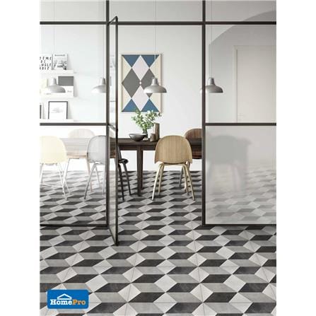TARA FLOORTILE 40X40CM CUBO GREY 0.96M2