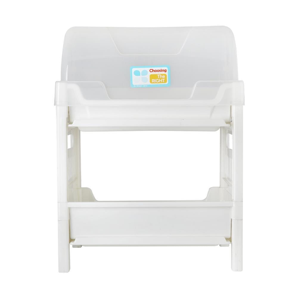 2-TIER PLASTIC DISH DRAINER HL 542/2 WHITE 43X36X62CM