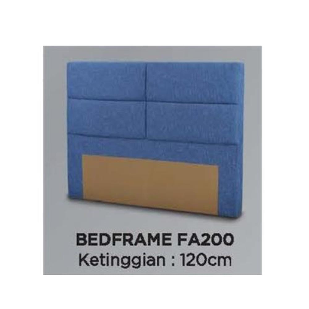 KINGKOIL BEDFRAME ONLY KING SIZE (6) FA200 BLUE