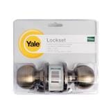 YALE BATHROOM KNOB KN-VCA5122US5 ANTIQUE BRASS