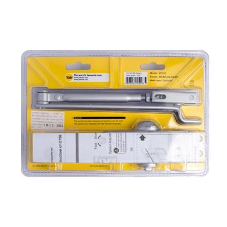 YALE SURFACE MOUNTED DOOR CLOSER VC752-SB SILVER