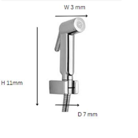 MOYA RINSING SPRAY SET  MY-5211 ABS CHROME W3xD7xH11 CM