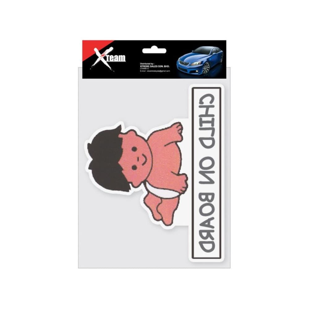 XTEAM CAR ACCESSORIES STICKER SIGN-CHILD ON BOARD