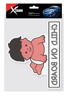 XTEAM CAR ACCESSORIES STICKER SIGN-CHILD ON BOARD