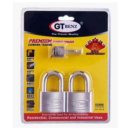GT.B STAINLESS.S PADLOCK KA GT101-2