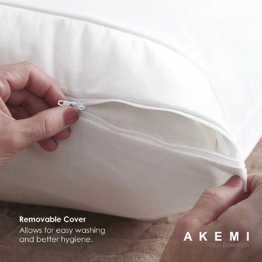 AKEMI MEMORY PILLOW SLEEP ESSENTIALS CHARCOAL BAMBOO VISCO ELASTIC BLACK