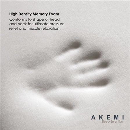 AKEMI MEMORY PILLOW SLEEP ESSENTIALS CHARCOAL BAMBOO VISCO ELASTIC BLACK