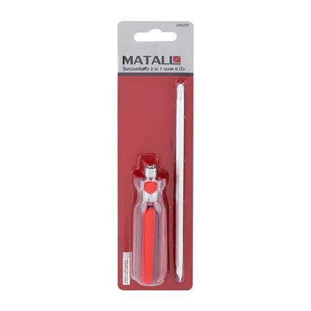 INTERCHANGEABLE SCREWDRIVER MATALL 2IN1 6"