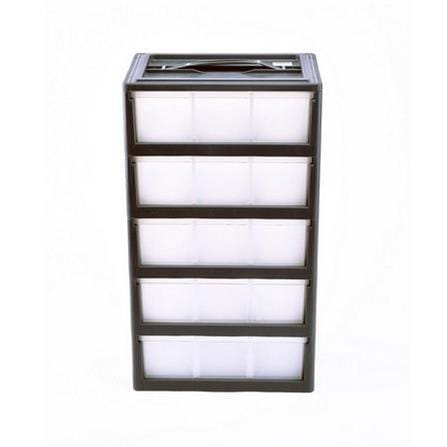 TOOL STORAGE BOX MATALL-C 15-COMPARTMENT GRAY