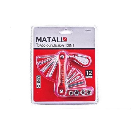 MULTI-TOOL SOCKET AND SCREWDRIVER MATALL 12IN1