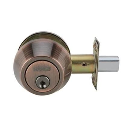 HAFELE SINGLE DEADBOLT 489.10.117 AC ANTIQUE COPPER