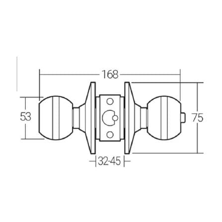HAFELE STAINLESS STEEL SUS304 BATHROOM CYLINDRICAL KNOB 489.10.396 SS