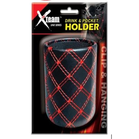 XTEAM DRINK POCKET HOLDER 3" (LEATHER)