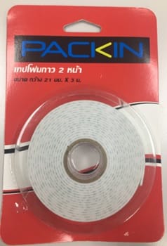 DOUBLE-SIDE FOAM TAPE PACK IN 21MMX3M