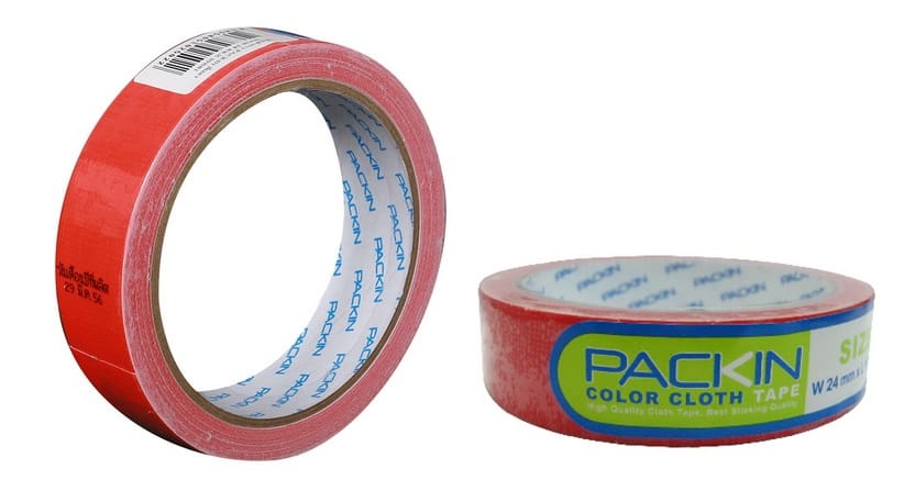 CLOTH TAPE PACK IN 24MMX10YD RED
