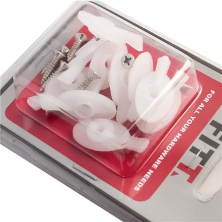 SCREEN KNOB FITT WHITE 10EA
