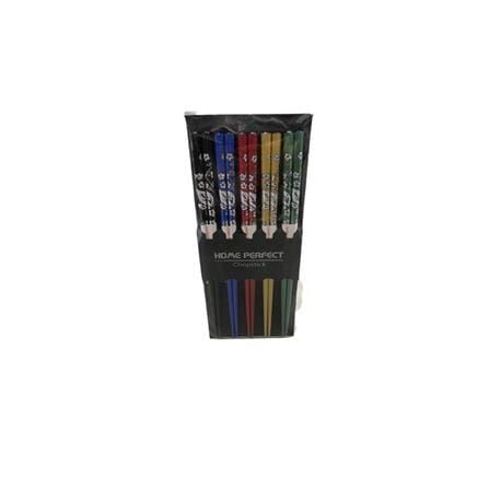 EE JIA 5 PAIR JAPANESE CHOPSTIC-SILVER FLORA EJTY16