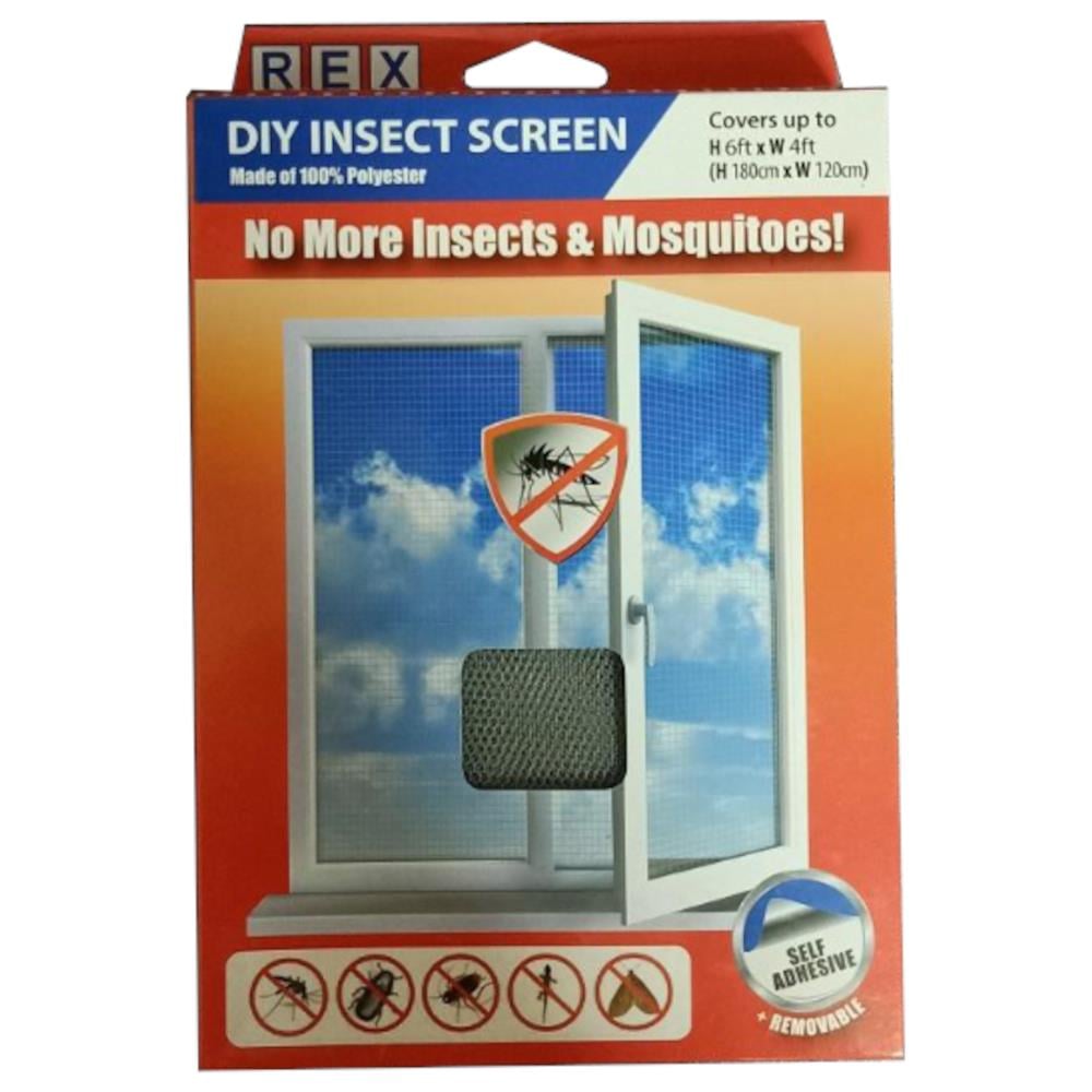 REX POLYESTER DO-IT-YOURSELF INSECT SCREEN 6X4FT RX4