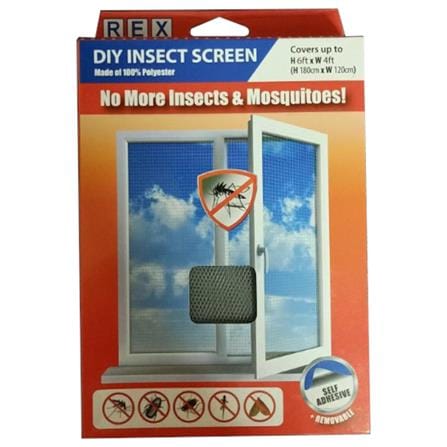 REX POLYESTER DO-IT-YOURSELF INSECT SCREEN 6X4FT RX4