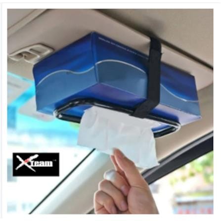 XTEAM TISSUE BOX HOLDER (ELASTIC) BLACK