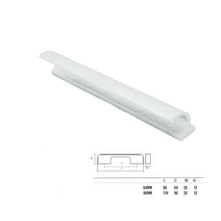 AVIO HANDLE 96MM 405# SATIN CHROME