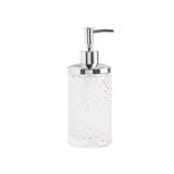 MOYA SOAP DISPENSER GL0042A-LD CLEAR GLASS H20XW8XD8 CM