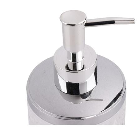 MOYA SOAP DISPENSER GL0042A-LD CLEAR GLASS H20XW8XD8 CM