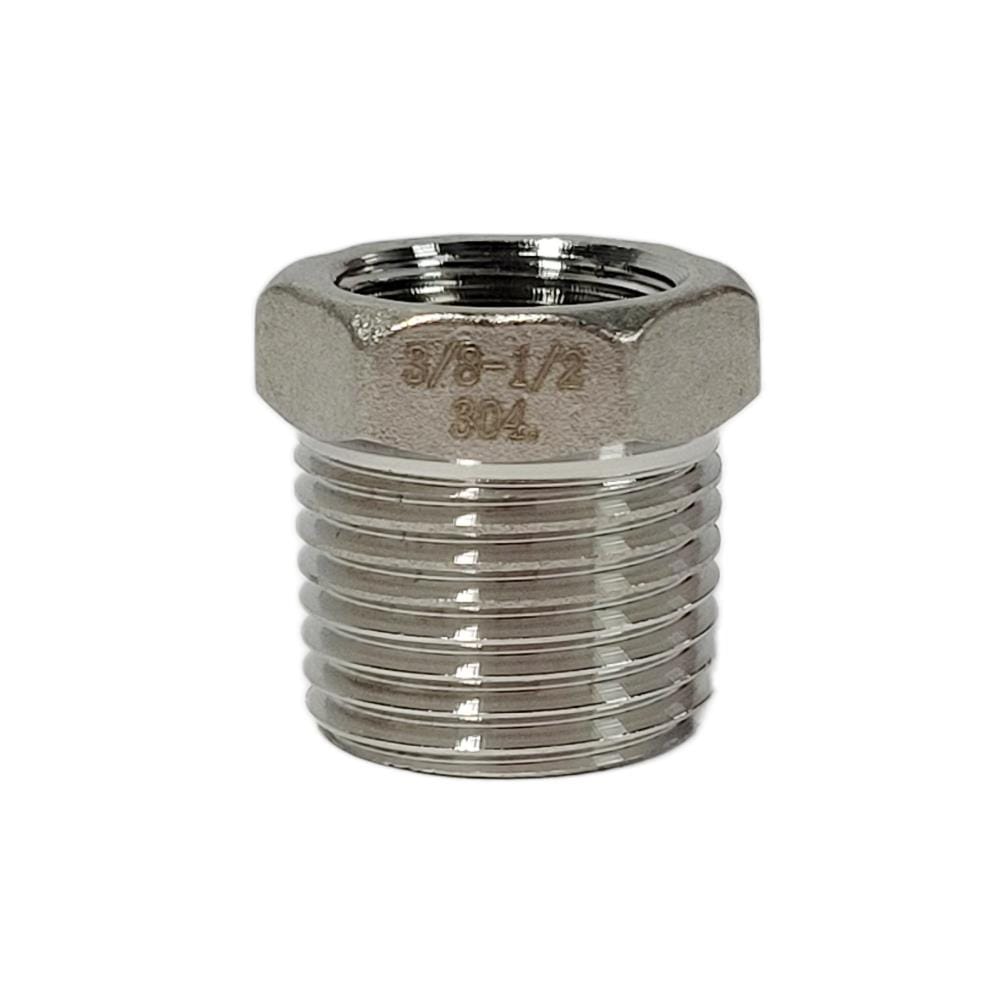 AMAN STAINLESS STEEL HEX BUSHING VIP - SBR - 1/2" x 3/8"