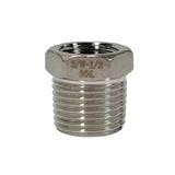 AMAN STAINLESS STEEL HEX BUSHING VIP - SBR - 1/2" x 3/8"