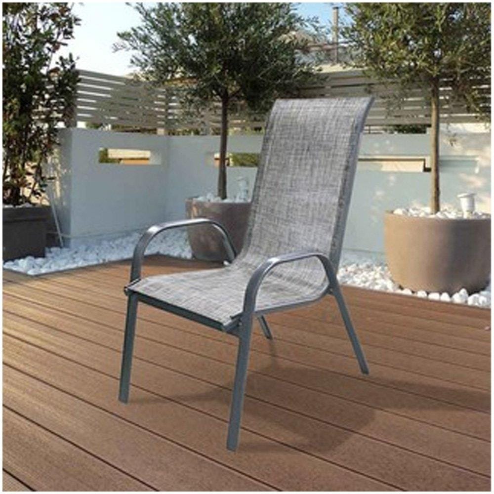 HOMEPRO SPRING CHAIR TEXTILENE INDOOR & OUTDOOR PHGF-GR001 W58XL68XH96 CM CHARCOAL GREY