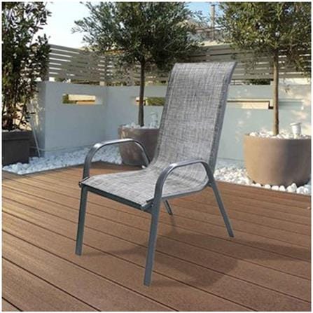 HOMEPRO SPRING CHAIR TEXTILENE INDOOR & OUTDOOR PHGF-GR001 W58XL68XH96 CM CHARCOAL GREY