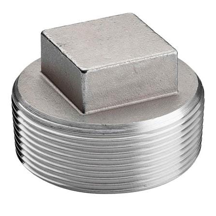 AMAN STAINLESS STEEL SQUARE PLUG 1" VIP-SPL-1