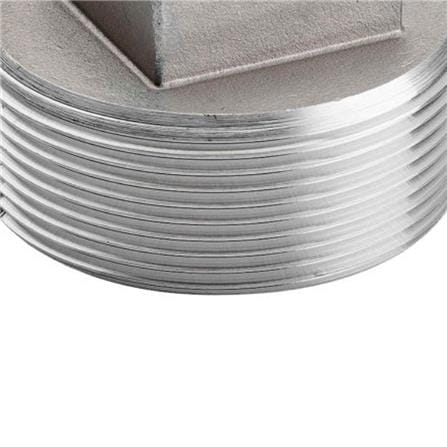 AMAN STAINLESS STEEL SQUARE PLUG 1" VIP-SPL-1